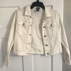 White Gap Kids denim jacket